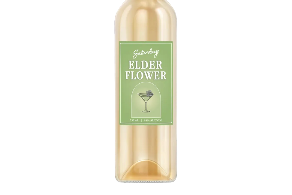 Saturdays Liqueur Elderflower (750ml) - Liqueur - Black Market