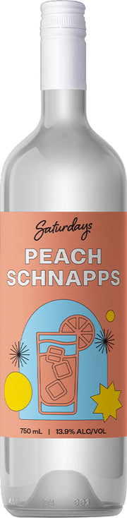Saturdays Liqueur Peach Schnapps (750ml) - Liqueur - Black Market