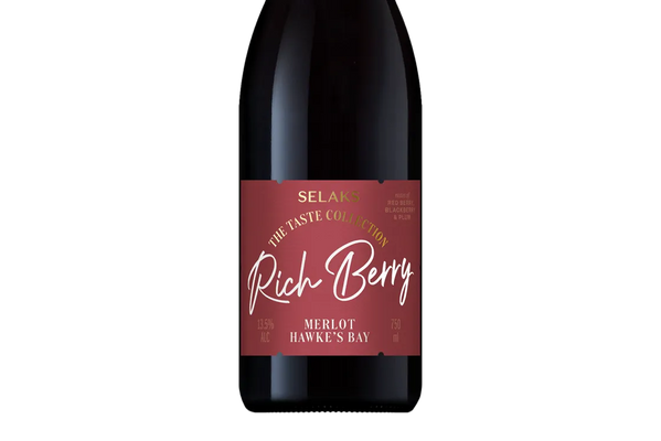 Selaks Taste Collection Rich Berry Hawke's Bay Merlot 2021 - - Black Market