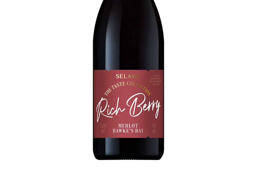 Selaks Taste Collection Rich Berry Hawke's Bay Merlot 2021 - - Black Market