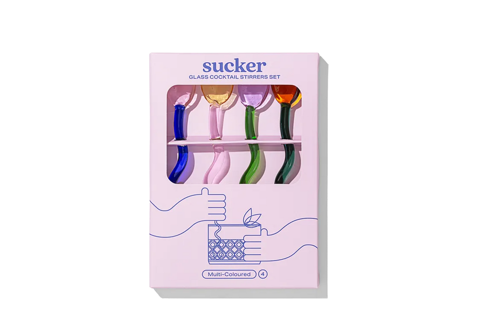 Sucker Glass Cocktail Stirrer Set - Accessories - Black Market