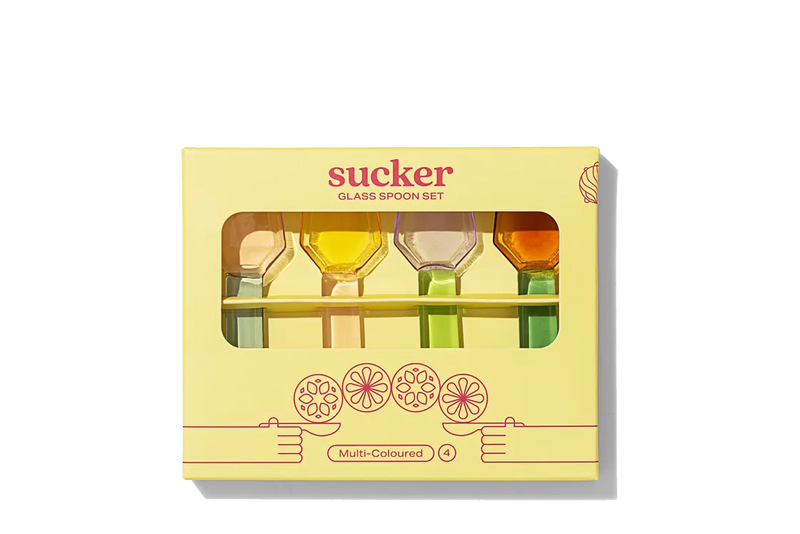 Sucker Glass Spoon Set - Accessories - Black Market