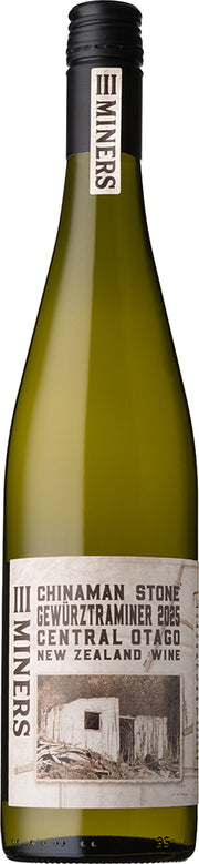 Three Miners Chinaman Stone Central Otago Gewürztraminer 2025 - Gewürztraminer - Black Market
