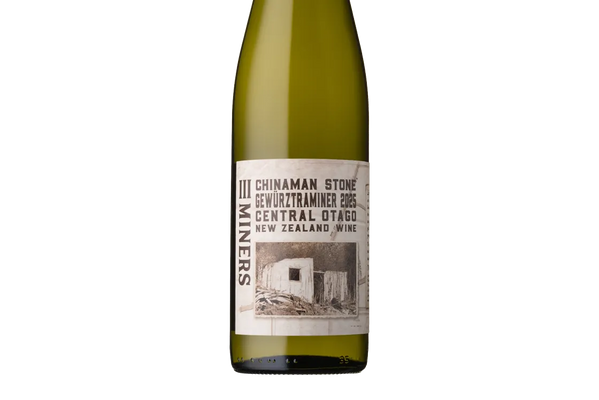 Three Miners Chinaman Stone Central Otago Gewürztraminer 2025 - Gewürztraminer - Black Market